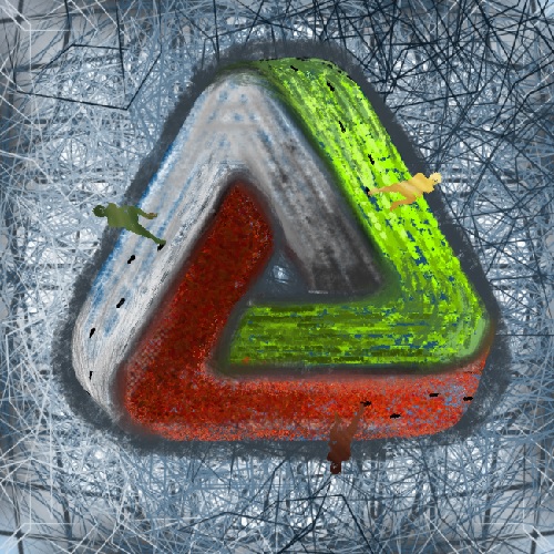 Penrose triangle by Lilaysh_